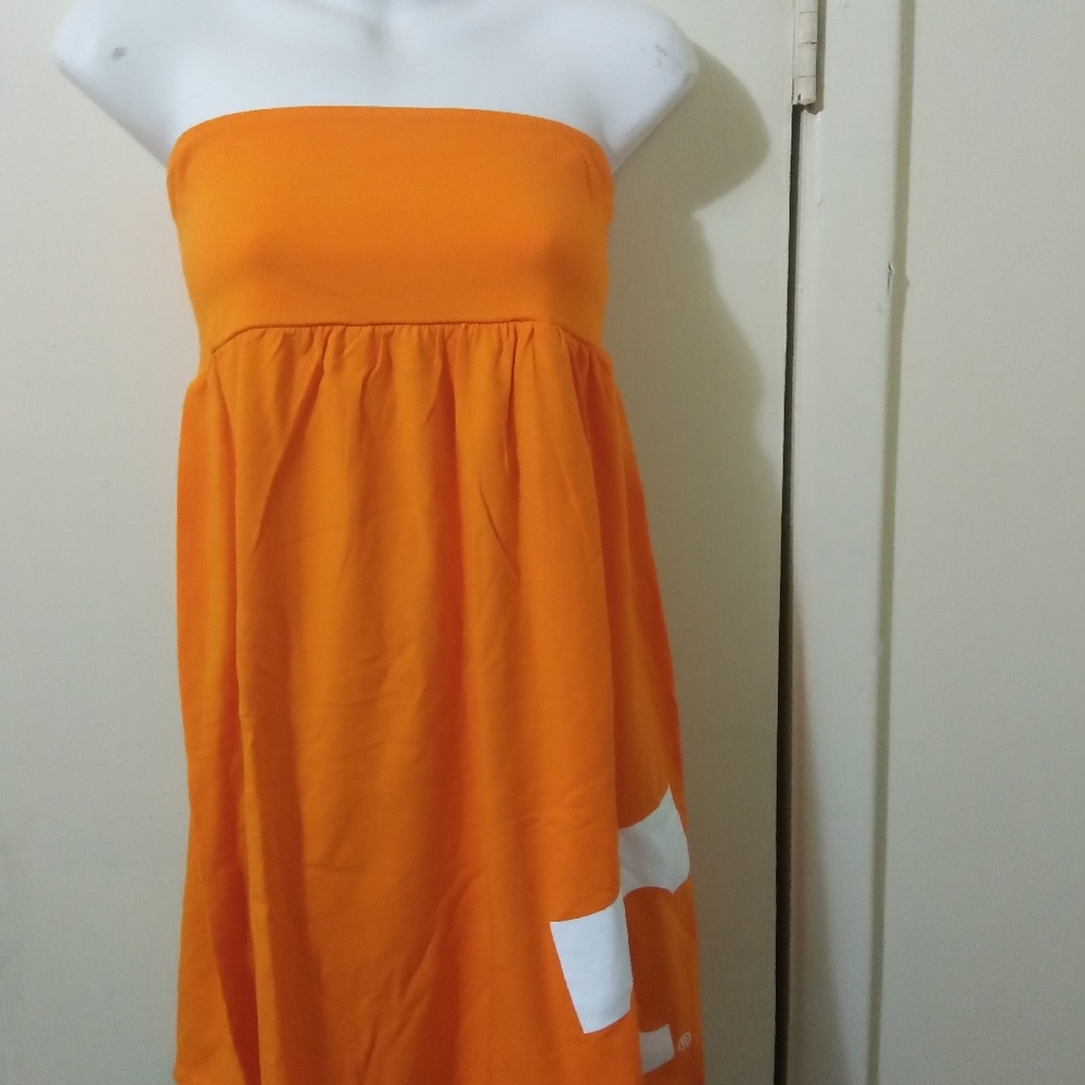 WOMEN'S ORANGE NWT TENNESSEE COVER UP DRESS